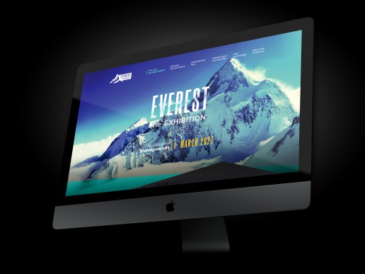 everest the exhibition -concept design - Branding Website